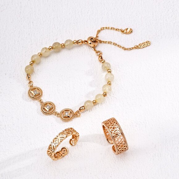 💰 Artisan Original Design "Good Fortune" Lucky Coin Ring | Adjustable S925 - Picture 8 of 9